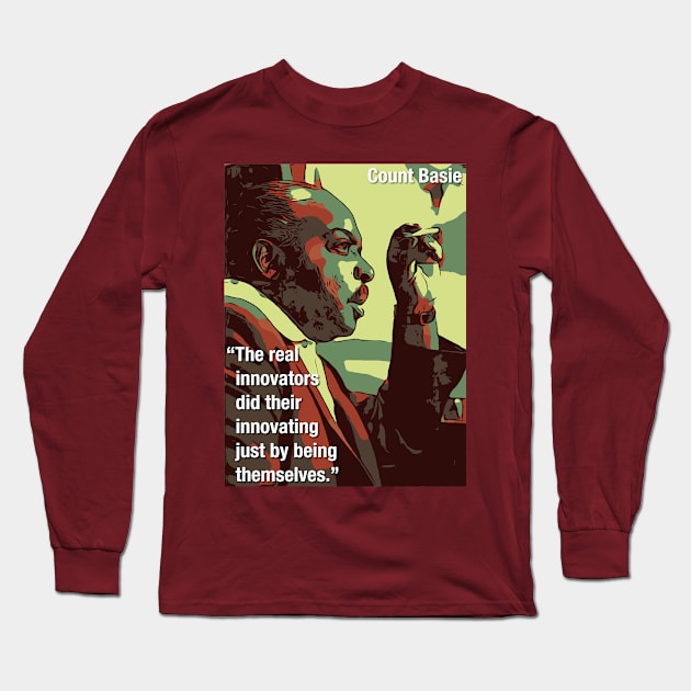 Count Basie Long Sleeve T-Shirt by Corry Bros Mouthpieces - Jazz Stuff Shop